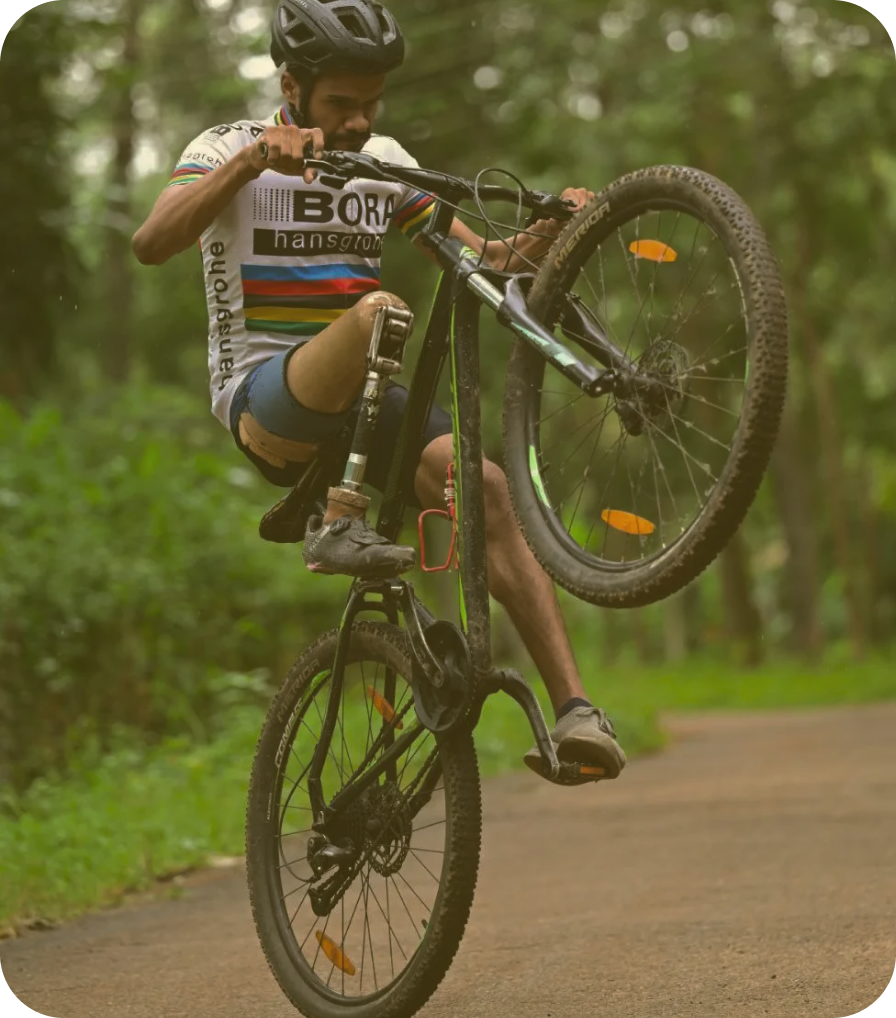 Syam on bike
